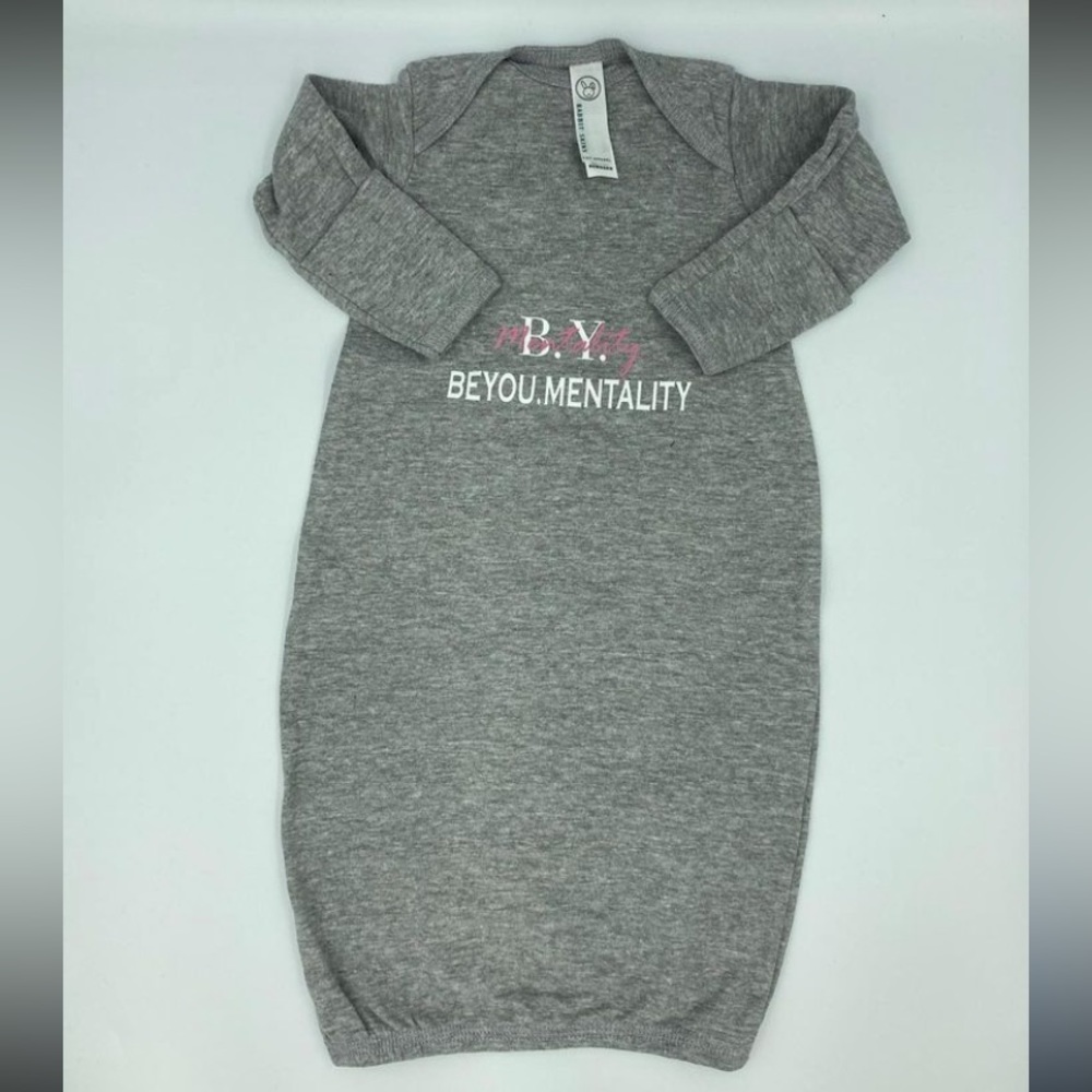 NewBorn Layette Gowns w/ Fold Over Mitten Cuffs - Handcrafted by BeYou.Mentality
